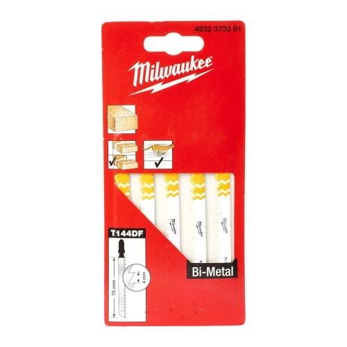 Brzeszczoty szybkotnące do wyrzynarki do drewna bi METAL 75 mm 4 TPI Milwaukee (5szt)