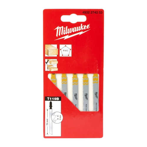 Brzeszczoty do wyrzynarki do drewna tradycyjne 50 mm Milwaukee (5szt)