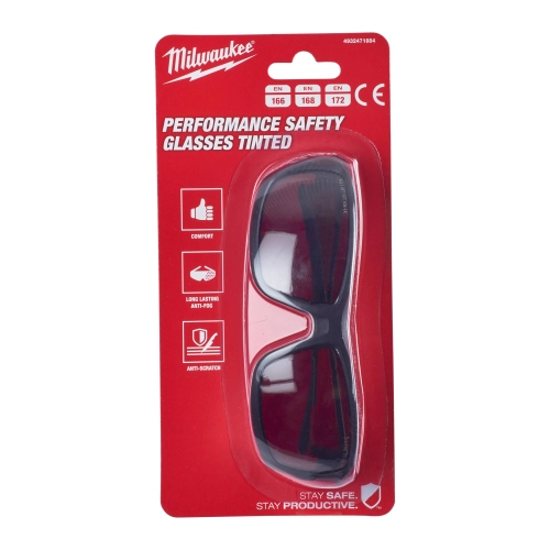 Okulary ochronne PREMIUM Milwaukee przyciemniane – widok 5