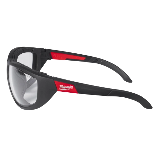 Okulary ochronne PREMIUM z uszczelką Milwaukee bezbarwne – widok 2