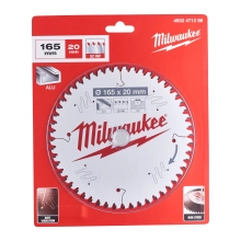 Tarcza pilarska do aluminium Milwaukee 165x20 mm 52 zęby – widok 2 Tarcza pilarska do aluminium Milwaukee 165x20 mm 52 zęby – widok 2
