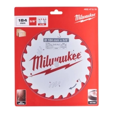 Tarcza pilarska do drewna Milwaukee 184mm x5/8″ 24 zęby – widok 2 Tarcza pilarska do drewna Milwaukee 184mm x5/8″ 24 zęby – widok 2
