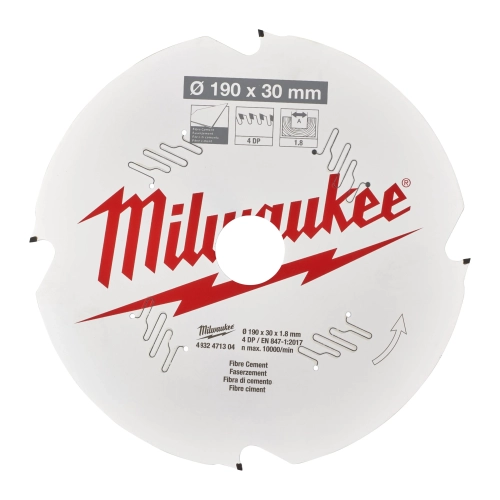 Tarcza pilarska do drewna Milwaukee 190x30 mm 4 zęby