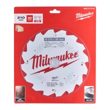 Tarcza pilarska do drewna Milwaukee 210x30 mm 16 zębów – widok 2 Tarcza pilarska do drewna Milwaukee 210x30 mm 16 zębów – widok 2