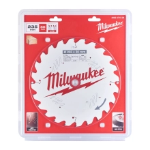 Tarcza pilarska do drewna Milwaukee 235x30 mm 24 zęby – widok 2 Tarcza pilarska do drewna Milwaukee 235x30 mm 24 zęby – widok 2