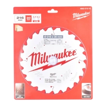 Tarcza pilarska do pił ukosowych drewno 216x30 mm 24 zęby Milwaukee – widok 2