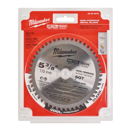 Tarcza pilarska tnąca do aluminium Milwaukee 135x20 mm 50 zębów – widok 2