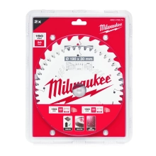 Zestaw tarcz do szybkiego cięcia drewna Milwaukee twin pack 190x30 mm 24 i 48 zębów – widok 2