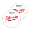 Zestaw tarcz pilarskich drewno/aluminium 254x30 mm 60 i 80 zębów Milwaukee