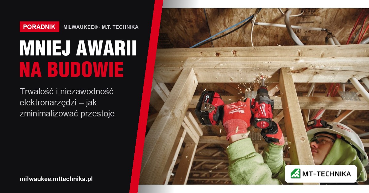 Wkrętarka M18 FUEL wkręca wkręty ciesielskie w krokwie