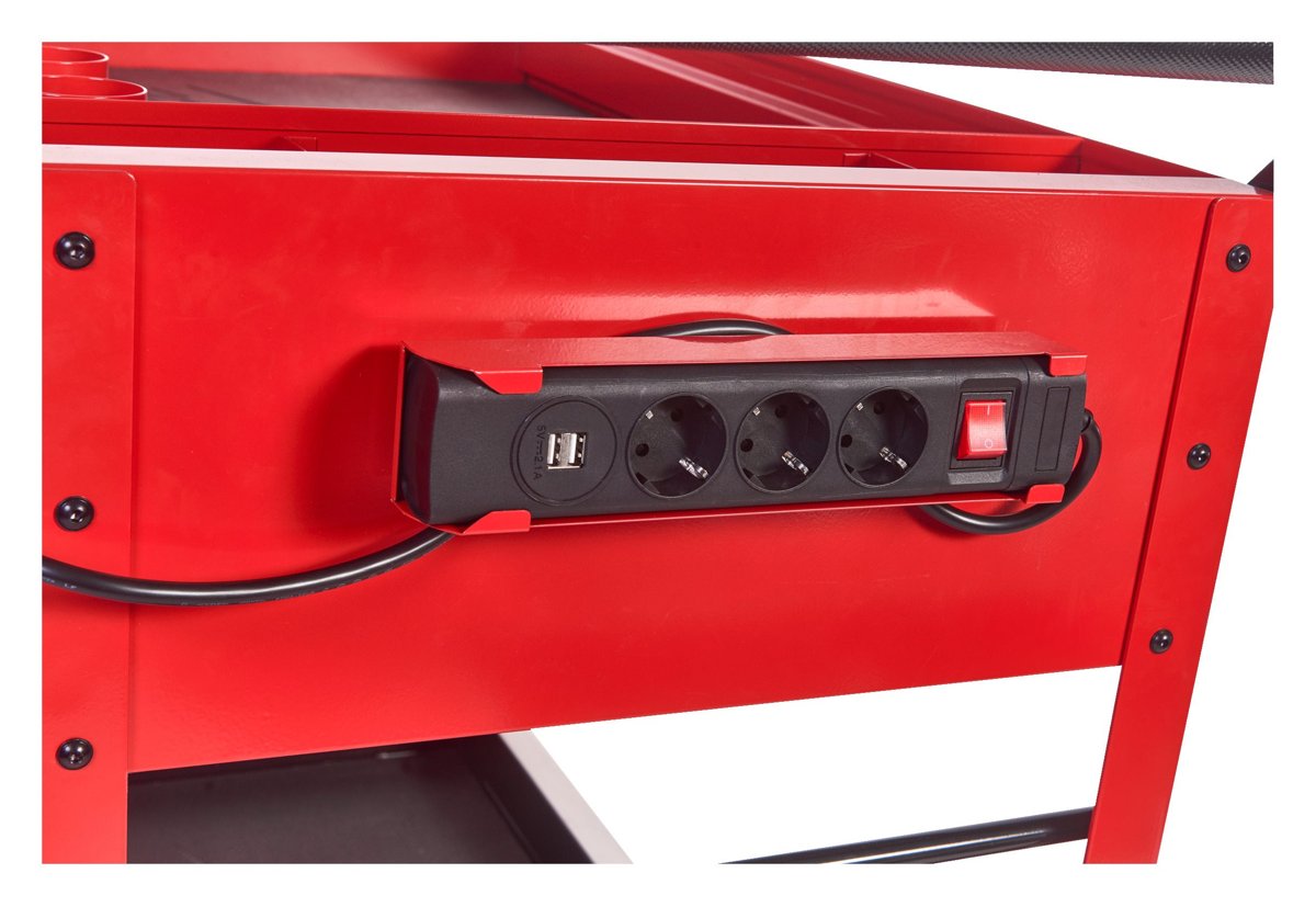 Listwa zasilająca zamontowana na wózku TOOLGUARD 102 cm