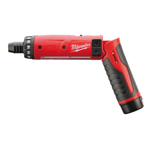 M4 D-202B wiertarko-wkrętarka 4 V 1/4″ HEX, 2 akumulatory 2,0 Ah Milwaukee