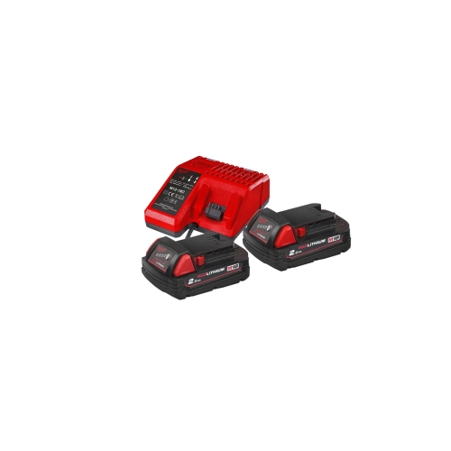 M18 NRG-202 zestaw 2 akumulatorów M18™ 2,0 Ah, ładowarka M12-18 C Milwaukee