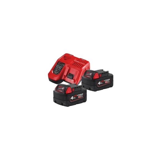 M18 NRG-402 zestaw 2 akumulatorów M18™ 4,0 Ah, ładowarka M12-18 FC Milwaukee