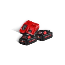 M18 HNRG-302 zestaw 2 akumulatorów M18™ HIGH OUTPUT™ 3,0 Ah + akumulator M12™ 2,0 Ah, ładowarka M12-18 FC Milwaukee – widok 2