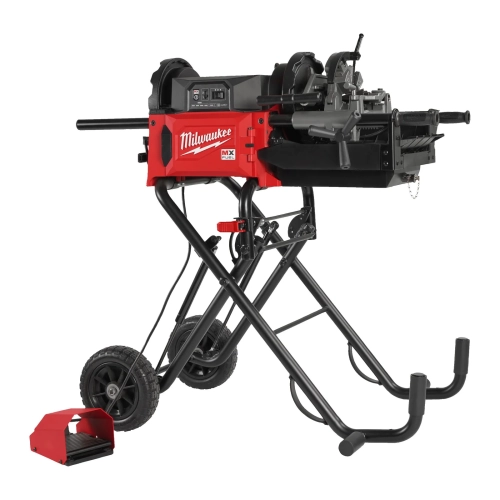 MXF PTR2-601 maszyna do gwintowania rur ⅛–2″ MX FUEL™ na wózku, ONE-KEY™, akumulator 6,0 Ah, ładowarka, matryce BSPT HS Milwaukee – widok 6