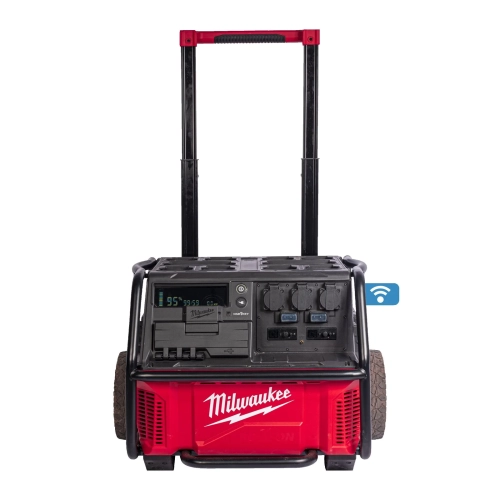 IRPSUOP2500 generator ROLL-ON™ 7200/3600 W, 2,5 kWh, 3 gniazda AC, na kółkach Milwaukee