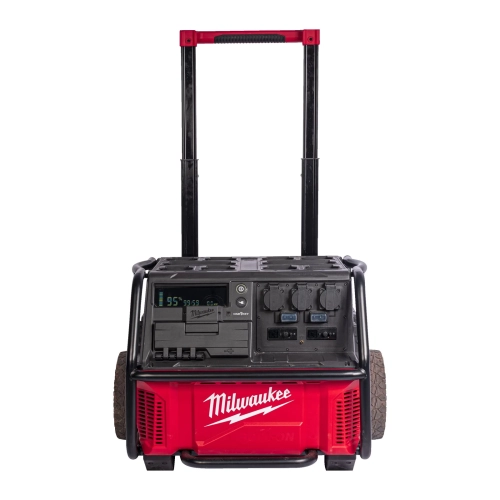 IRPSUOP2500 generator ROLL-ON™ 7200/3600 W, 2,5 kWh, 3 gniazda AC, na kółkach Milwaukee – widok 3