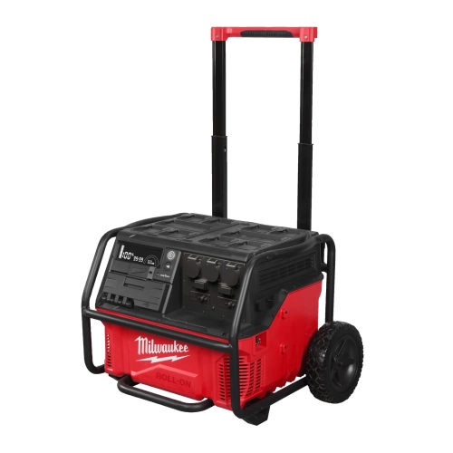 IRPSUOP2500 generator ROLL-ON™ 7200/3600 W, 2,5 kWh, 3 gniazda AC, na kółkach Milwaukee – widok 4