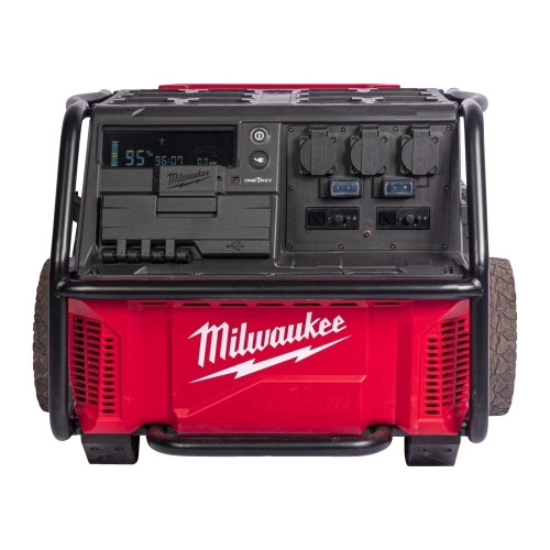 IRPSUOP2500 generator ROLL-ON™ 7200/3600 W, 2,5 kWh, 3 gniazda AC, na kółkach Milwaukee – widok 5