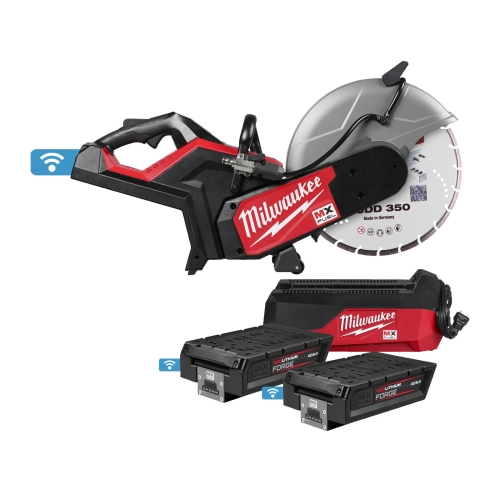 MXF COS350G2FC-802 przecinarka akumulatorowa MX FUEL™ 350 mm, 2 akumulatory XC608 8,0 Ah, szybka ładowarka MXF FC, torba