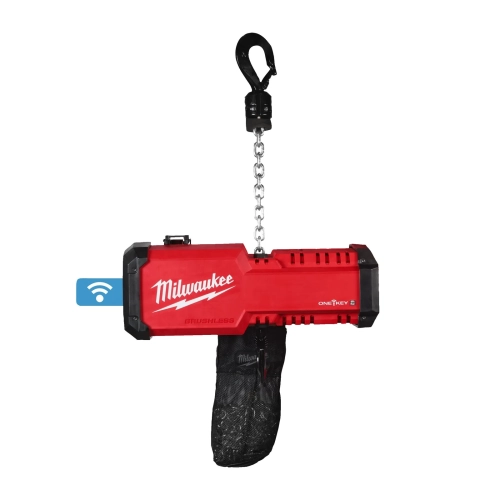 M18 BLCHTO-121 bezszczotkowy wciągnik łańcuchowy M18™ 1 t ONE-KEY™, podnoszenie 18,3 m, akumulator 12,0 Ah Milwaukee