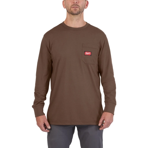 T-shirt roboczy z kieszonką, długi rękaw Milwaukee WT LS