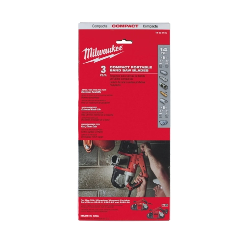 Brzeszczot bimetalowy Milwaukee do pił taśmowych HD 18 898,52 mm 14 TPI (3szt) – widok 3