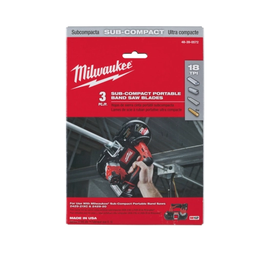 Brzeszczot bimetalowy Milwaukee do pił taśmowych M12 687,57 mm 18 TPI (3szt) – widok 3