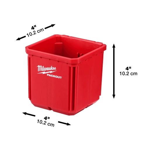 Pojemnik Milwaukee PACKOUT 10 × 10 cm z tacką (2 szt.) – widok 4