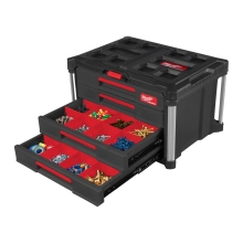 Skrzynia Milwaukee PACKOUT z 4 szufladami – widok 2
