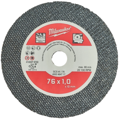 Tarcza do metalu Milwaukee pro+ fi 76 mm do M12 FCOT (5szt) – widok 2