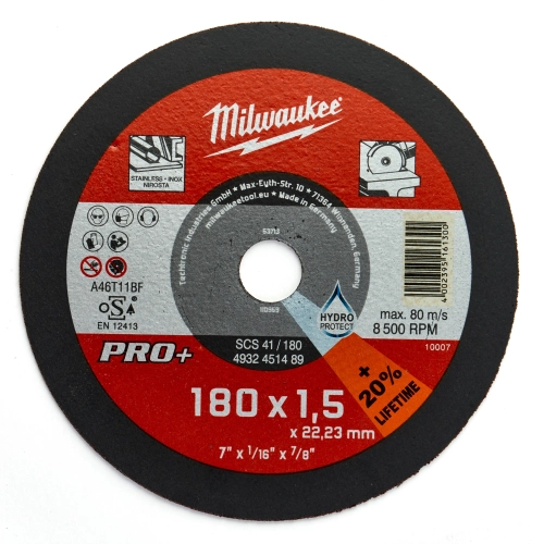 Tarcza do metalu Milwaukee pro+ fi 180x1,5 mm
