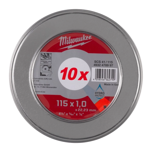 Tarcza do metalu Milwaukee pro+ fi 115x1 mm (10szt)