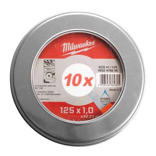 Tarcza do metalu Milwaukee pro+ fi 125x1 mm (10szt)