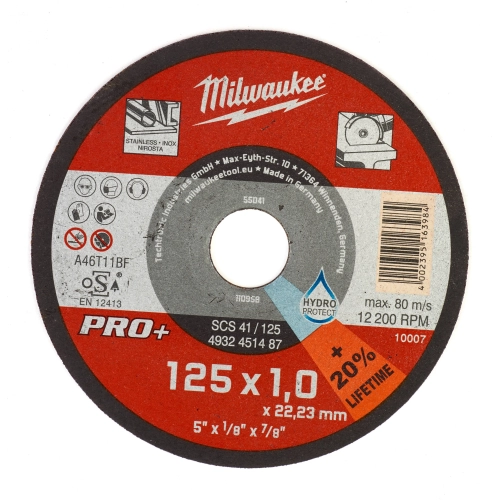 Tarcza do metalu Milwaukee pro+ fi 125x1 mm (200szt)