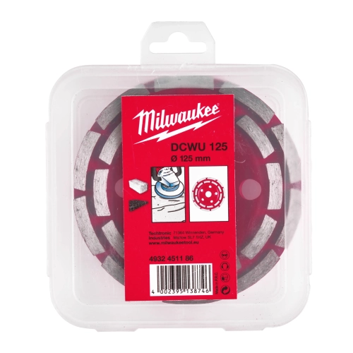 Tarcza szlifierska diamentowa do szlifowania i wyrównywania Milwaukee dcwu 125 mm – widok 2