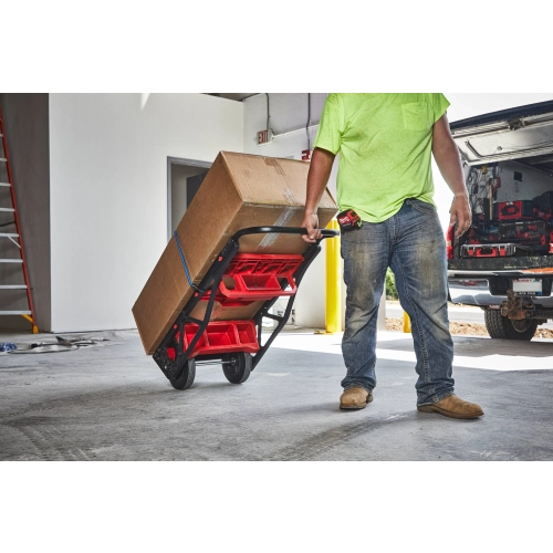 Wózek transportowy Milwaukee PACKOUT 180 kg – Wózek PACKOUT z kartonem na podstawie